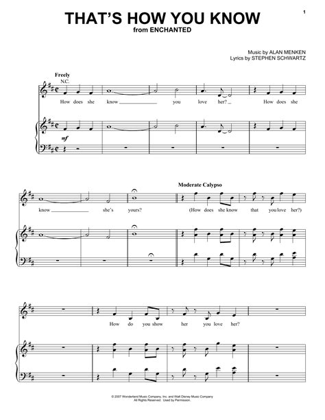 Thats How You Know Sheet Music Direct