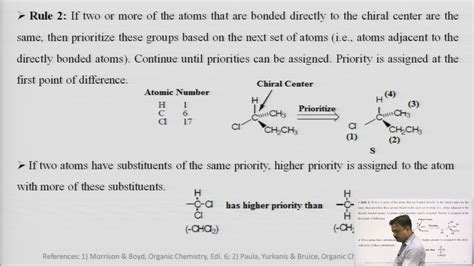 Sequence Rules Nomenclature Of Optical Isomers Rs And Dl System