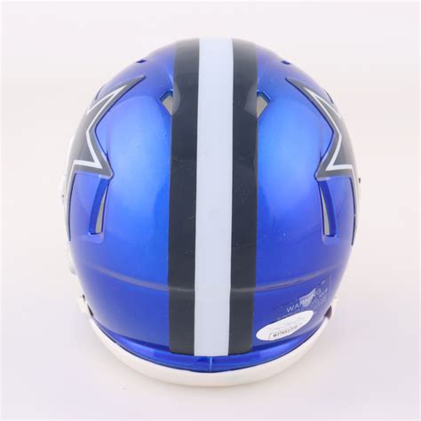 CeeDee Lamb Signed Cowboys Flash Alternate Speed Mini Helmet (JSA ...