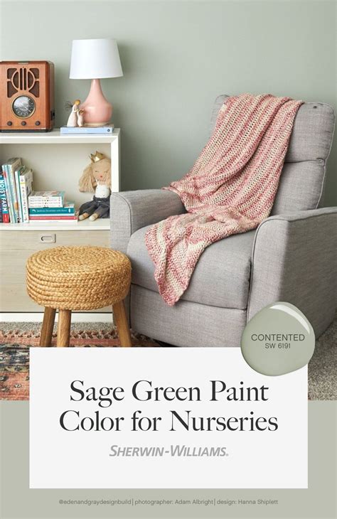 Add Adorable Style To A Nursery With The Sage Green Paint Color