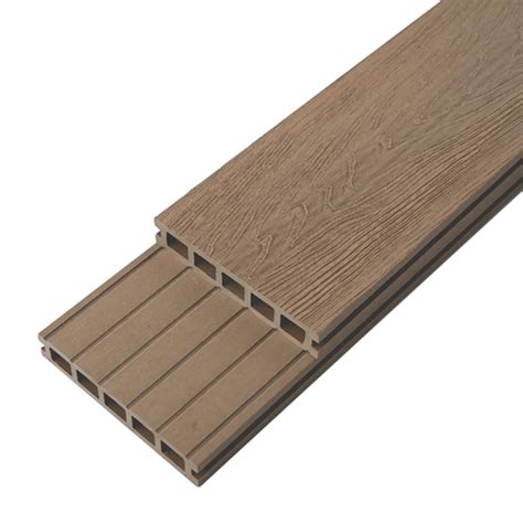 Noyeks Wpc D Woodgrain Teak Brown Composite Decking M