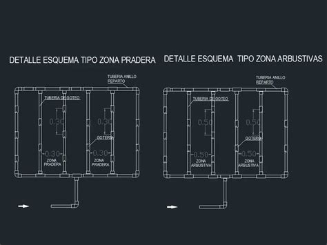 Drip Irrigation In AutoCAD CAD Library