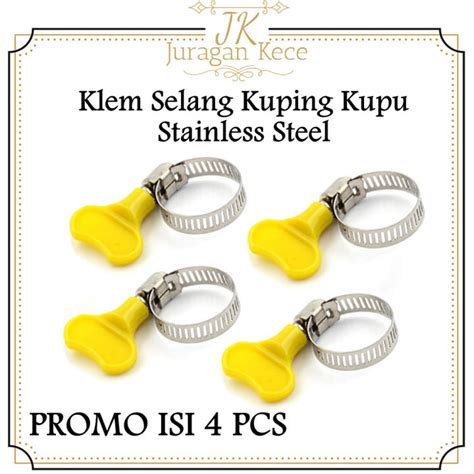 Juke Promo 4 Pcs Klem Kuping Hose Clamp Klem Kupu Selang Winn Gas