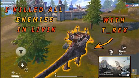 Omg😱 I Killed All Enemies In Livik☠👀with T Rex Pubg Mobile