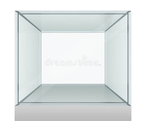 Empty Glass Showcase Exhibit 3d Rendering Stock Illustrations 156 Empty Glass Showcase Exhibit