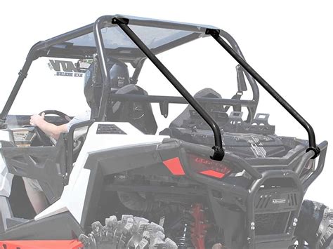 Superatv Heavy Duty Rear Roll Cage Support For Polaris Rzr