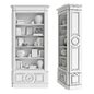 Eichholtz Cabinet Elegancia 109 884 Wardrobe Display Cabinets 3D