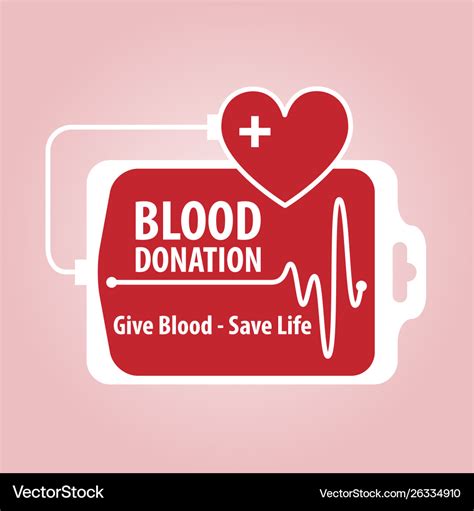 Blood Donation Banner Royalty Free Vector Image