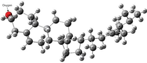 Ball And Stick Model With Labels Of Optimized Structure Of The Download Scientific Diagram