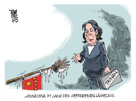 Baerbock In China 23 04 13 Janson Karikatur