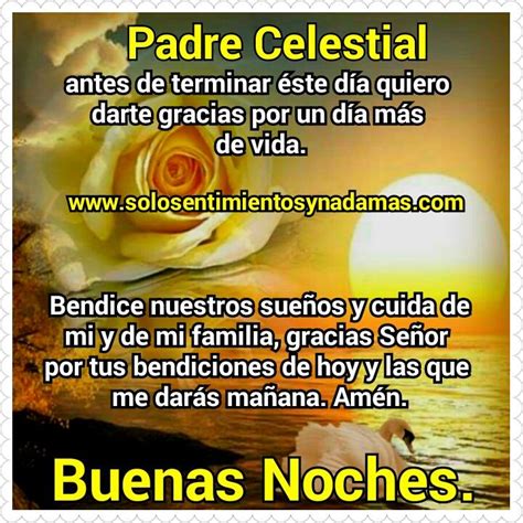 Buenas Noches Padre Celestial Solo Sentimientos Y Nada Mas