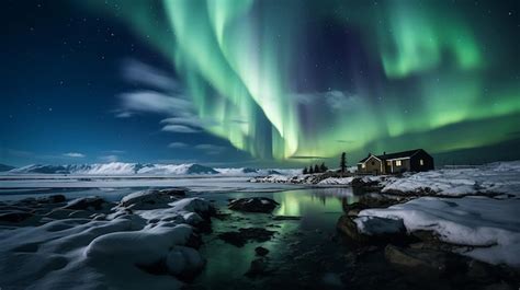 Premium AI Image | Aurora Borealis in the Arctic