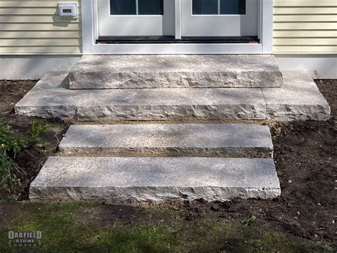 Custom Back Door Stone Steps Fond Du Lac Stone Steps Modern White