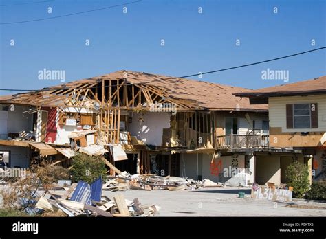 Damage Caused By Hurricane Katrina In Slidell Louisiana Stock Photo Alamy