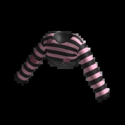 Black Pink Striped Cropped Sweater Roblox Item Rolimon S