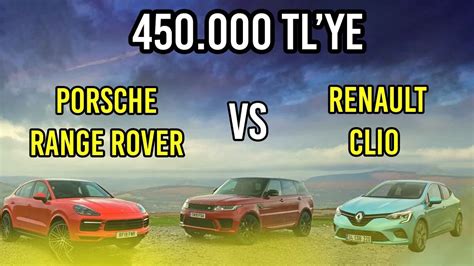 Porsche Cayenne Range Rover mı Yoksa Renault Clio mu Uygun Fiyata