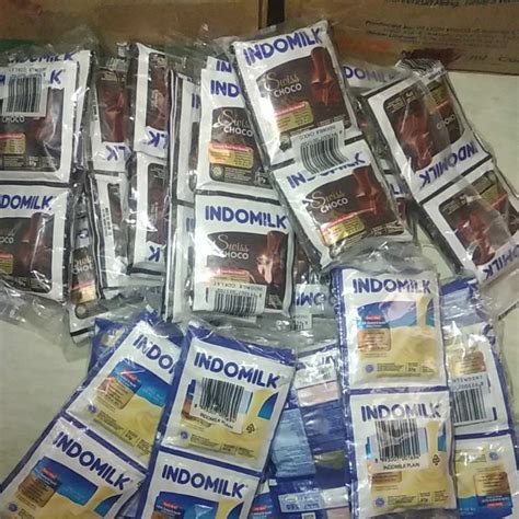 Jual Indomilk Saset Isi 6 Putih Coklat Skm Indomilk Sachet Shopee Indonesia