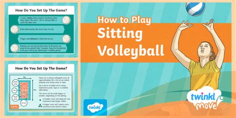 How To Play Sitting Volleyball Powerpoint Twinkl Move Pe