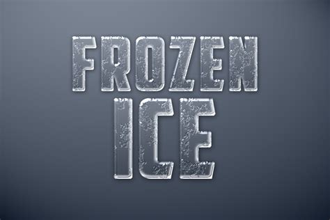 Frozen Ice Photoshop Style | Design Panoply