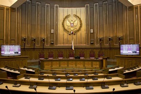 Зал Пленума и Пресс-центр Верховного Суда Российской Федерации
