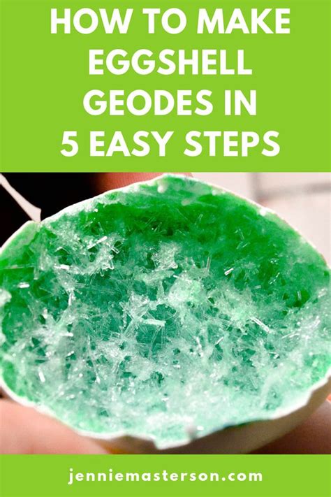 Crystal Egg Geodes In 5 Easy Steps Jennie Masterson Blog How To Make Crystals Growing