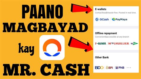 Mr Cash Loan App Part How To Pay Mr Cash Using Gcash Paymaya