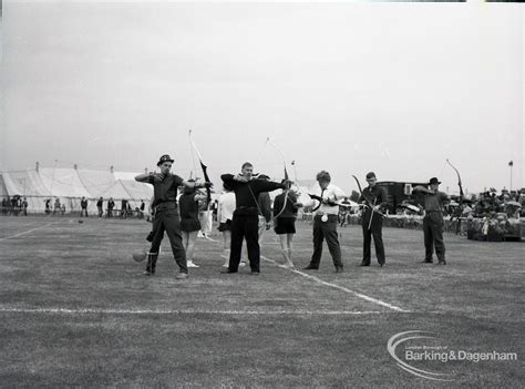 Dagenham Town Show 1965 Showing Archery Display 1965 Barking And