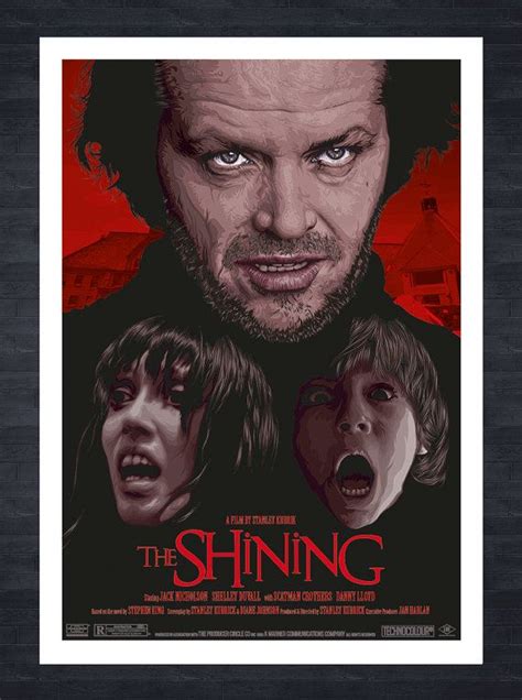 The Shining A3 Print Jack Nicholson Fictional Movie Poster The