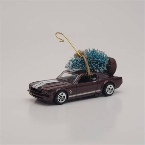 Ford Mustang Black Christmas Ornament Etsy