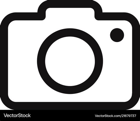 Photo Camera Icon Royalty Free Vector Image Vectorstock