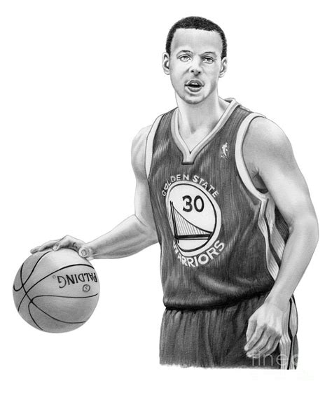 Stephen Curry Drawing By Murphy Elliott Fine Art America