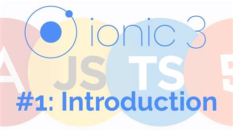 Learn Ionic From Scratch Ionic Tutorial Youtube