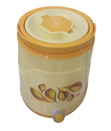 Yellow Plastic Cello Fountain Insulated Water Jug Capacity 5L At Rs