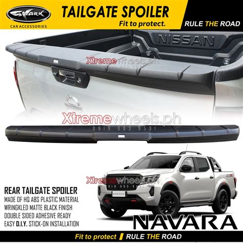 Navara Ve Vl El X Pro4x 2021 2025 Tail Gate Spoiler Rail Guard Rear