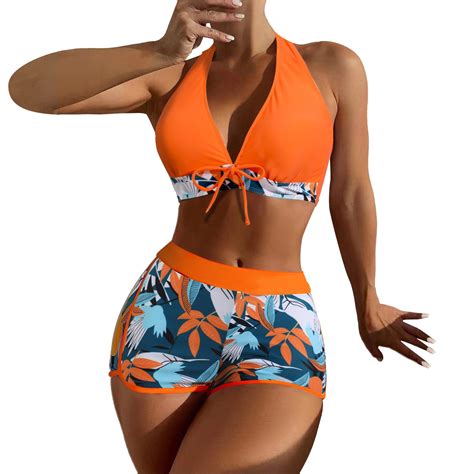 Charmgo Swim Suits For Women 2024 Clearance Womens High Waist Bikini