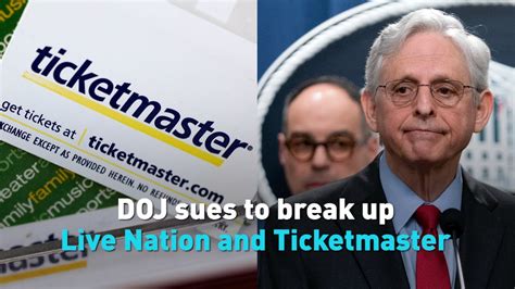 Why The Doj Is Trying To Break Up Live Nation And Ticketmaster Youtube