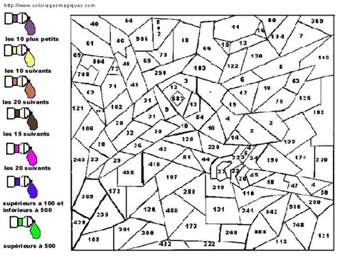Coloriage Chiffres Magiques à Colorier Dessin Gratuit à Imprimer