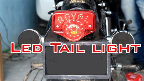 Royal Enfield Bullet 350 Led Tail Light Youtube