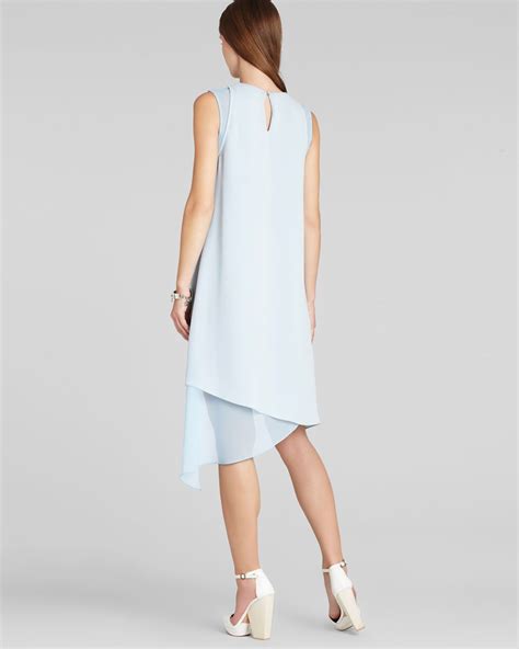 Lyst Bcbgmaxazria Bcbg Max Azria Dress Lainey Asymmetric In Blue