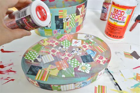 Easy Kids Craft Decoupage Treasure Box Mod Podge Rocks