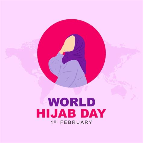 Premium Vector Vector Illustration Of World Hijab Day Celebrated