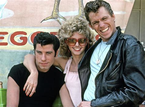 JOHN TRAVOLTA , OLIVIA NEWTON-JOHN and JEFF CONAWAY in GREASE -1978 ...