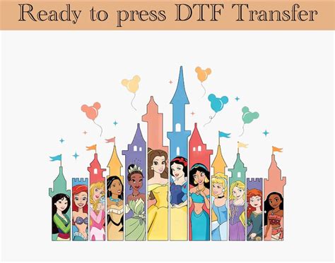 Disney Princess Ready To Pressdisney Heat Transferrapunzel Dtfmoana