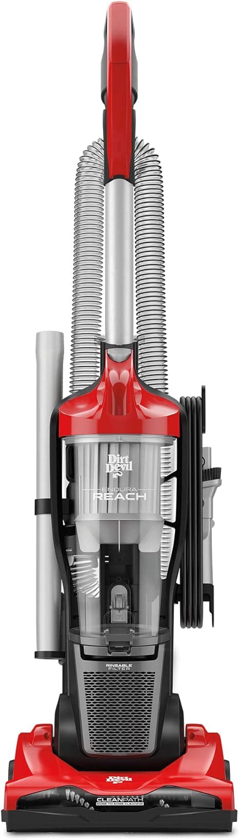 Dirt Devil Endura Reach Bagless Upright Vacuum Cleaner UD20124 Red