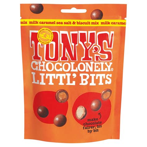 Tony S Chocolonely Littl Bits Milk Caramel Sea Salt Biscuit Mix G