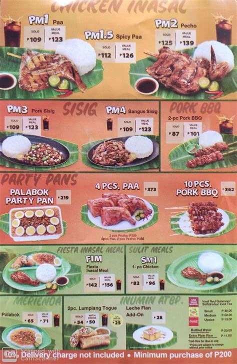 Mang Inasal Menu Philippines Philippine Menus 37935 | Hot Sex Picture