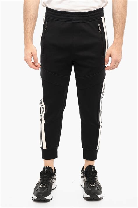 Neil Barrett Skinny Fit Joggers With Contrasting Side Bands Men Glamood Outlet