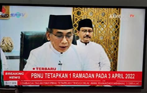 PBNU Tetapkan Puasa 1 Ramadlan 1443 H Jatuh Pada Hari Ahad 3 April 2022