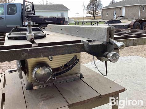 Craftsman 100 Table Saw Bigiron Auctions