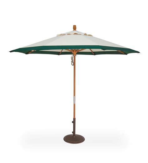 Treasure Garden 9 Quad Pulley Lift Market Umbrella